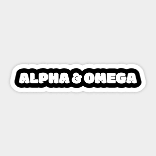 Alpha & Omega & Me Sticker